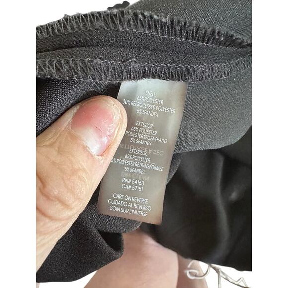 Calvin Klein Women's Black bow Tie Neck Long Sleeve Sheath Dress Size 10 - Picture 5 of 9